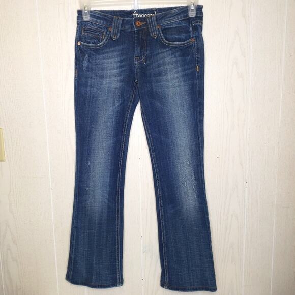 Anoname denim  dark wash western Bootcut jeans size 27 - Picture 2 of 13